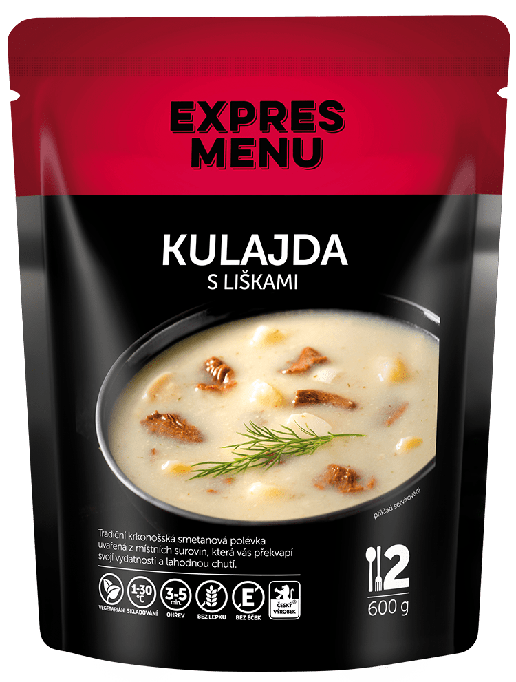 Expres menu Polévka kulajda s liškami - 2 porce, 600g