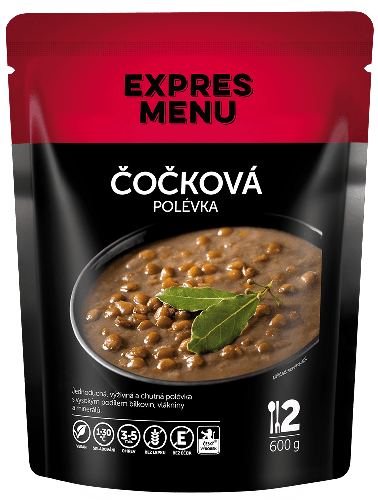 Expres menu Polévka čočková - 2 porce, 600g