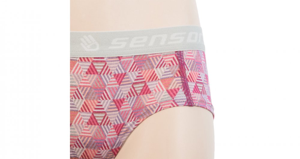 Sensor Merino Impress Dámské kalhotky lilla/pattern