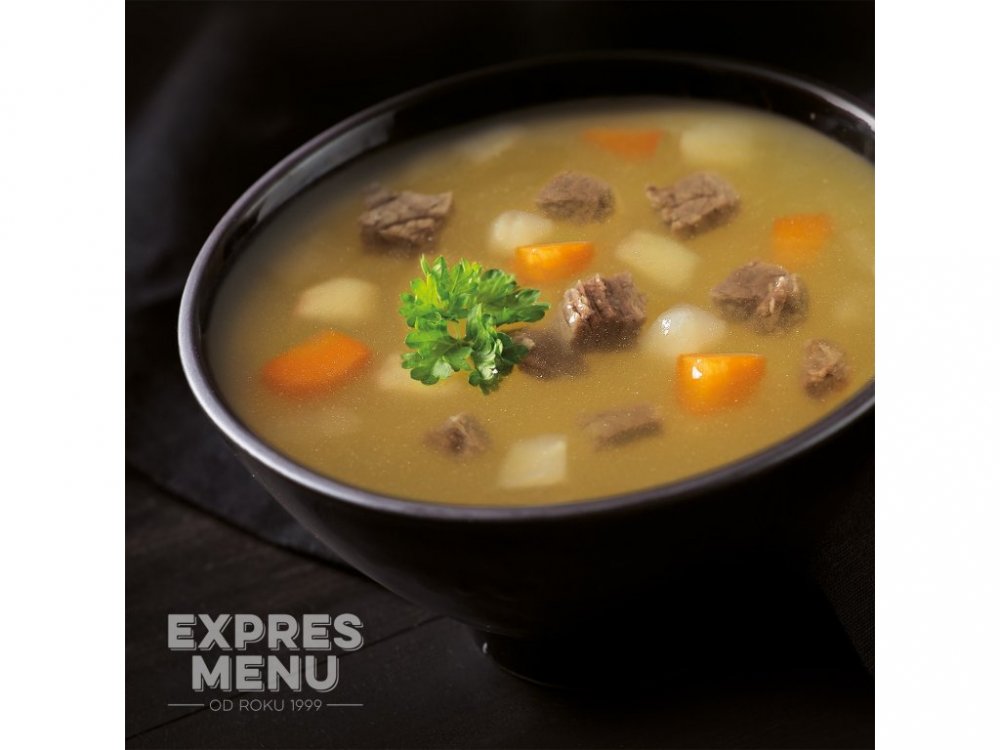 Expres menu Hovězí vývar s masem a se zeleninou 600g