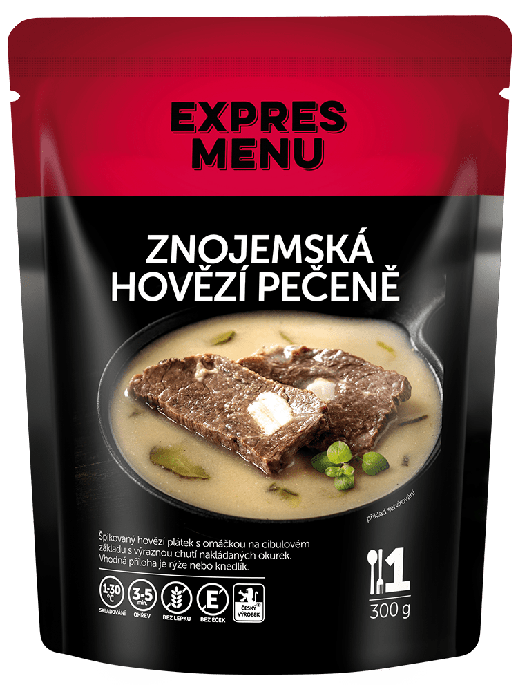 Expres menu Znojemská hovězí pečeně 1 porce 300g