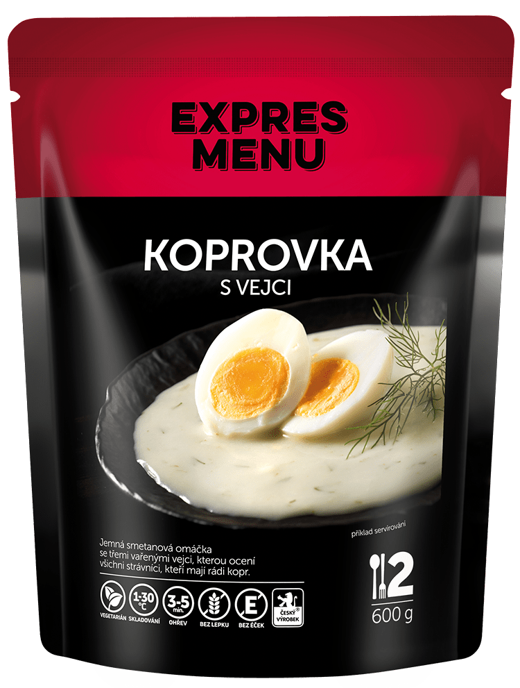 Expres menu Koprovka s vejci - 2porce,  600g