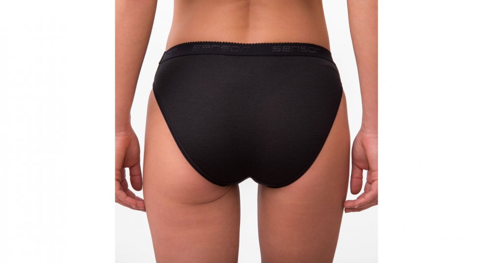 Sensor Double Face dámské kalhotky, 3-pack černá/lilla/magenta