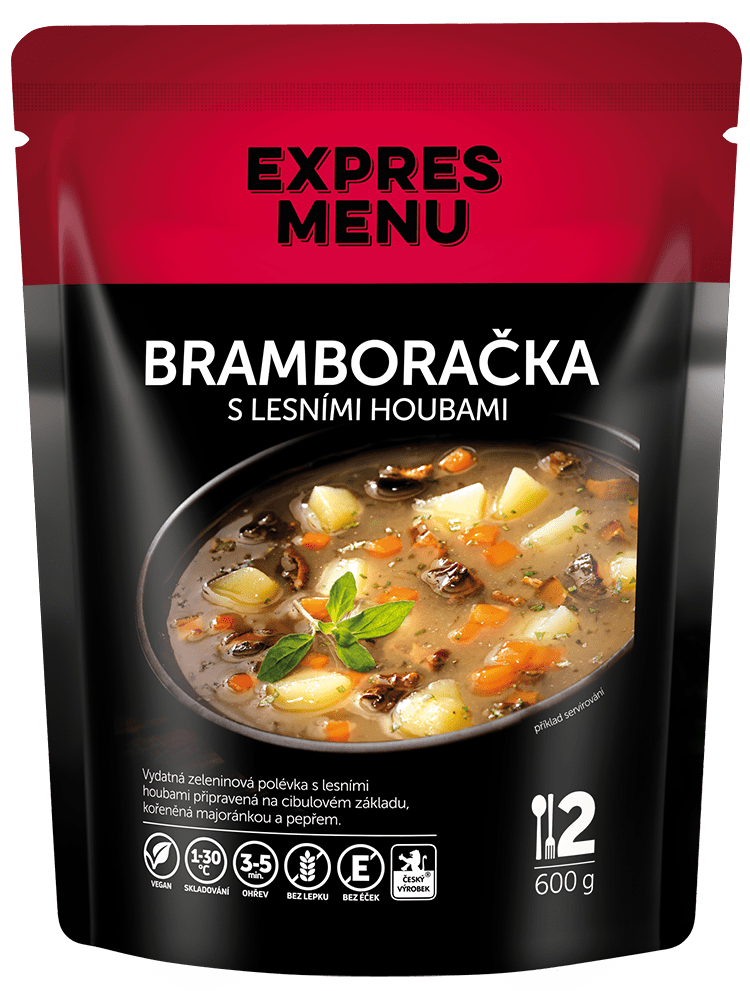 Expres menu Bramboračka s lesními houbami polévka 2 porce 600g