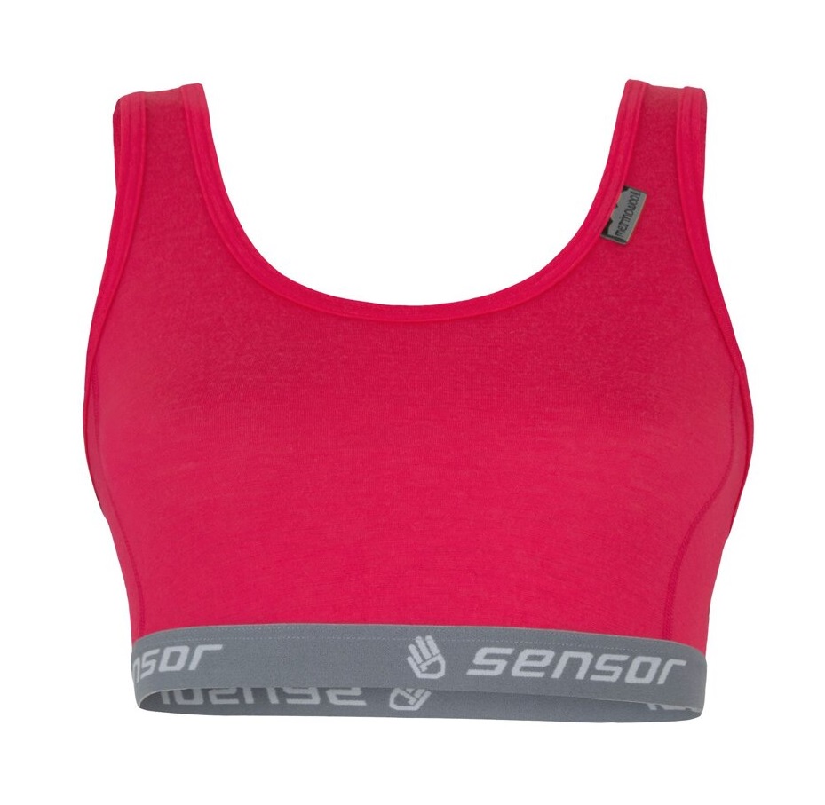 Sensor Merino Active dámská podprsenka, magenta