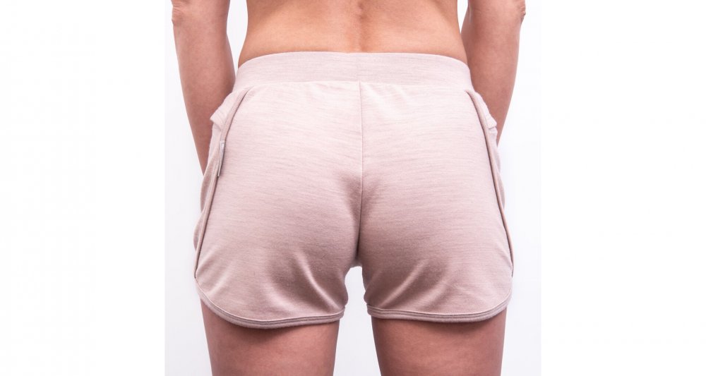 Sensor Merino Upper Traveller dámské šortky Dusty pink