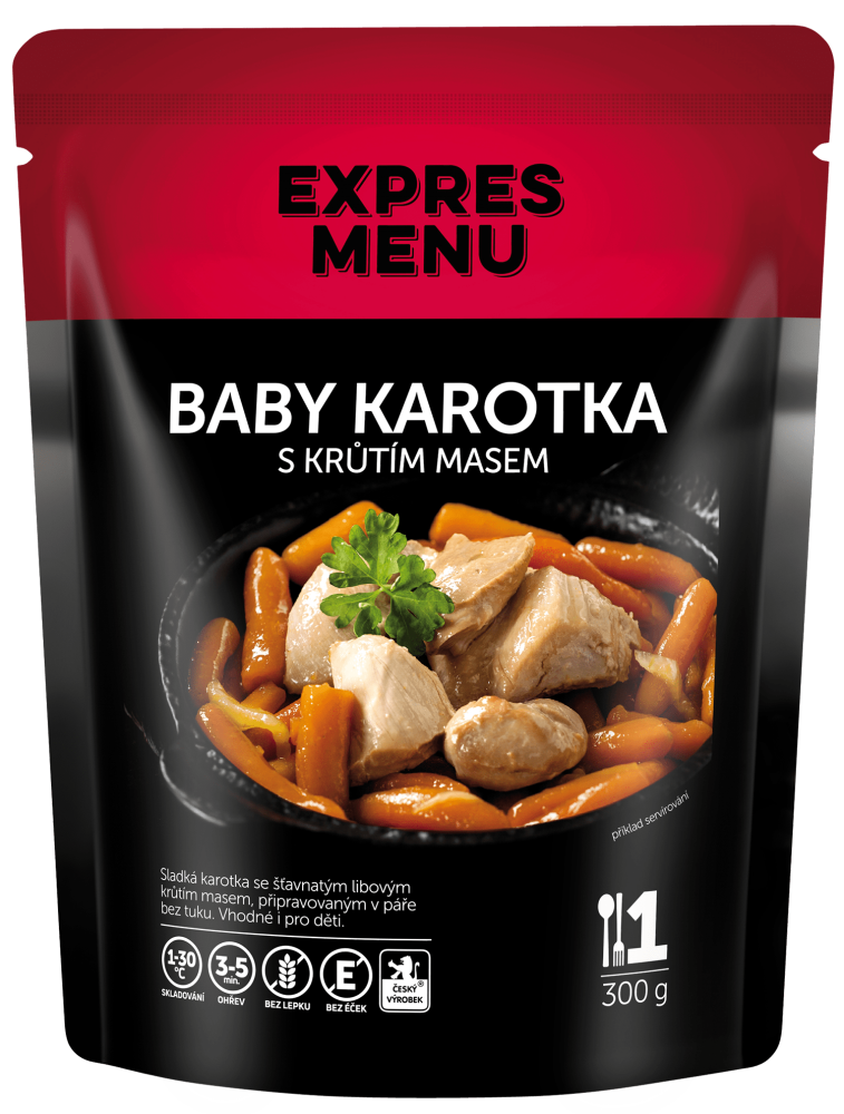 Expres menu Baby karotka s krůtím masem  300g