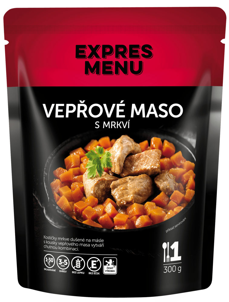 Expres menu Vepřové maso s mrkví  300g