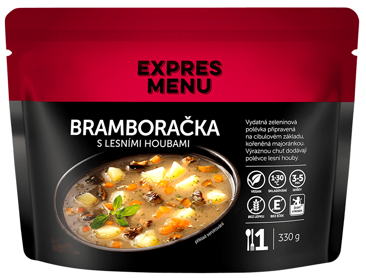 Expres menu Bramboračka s lesními houbami polévka 1 porce 330g