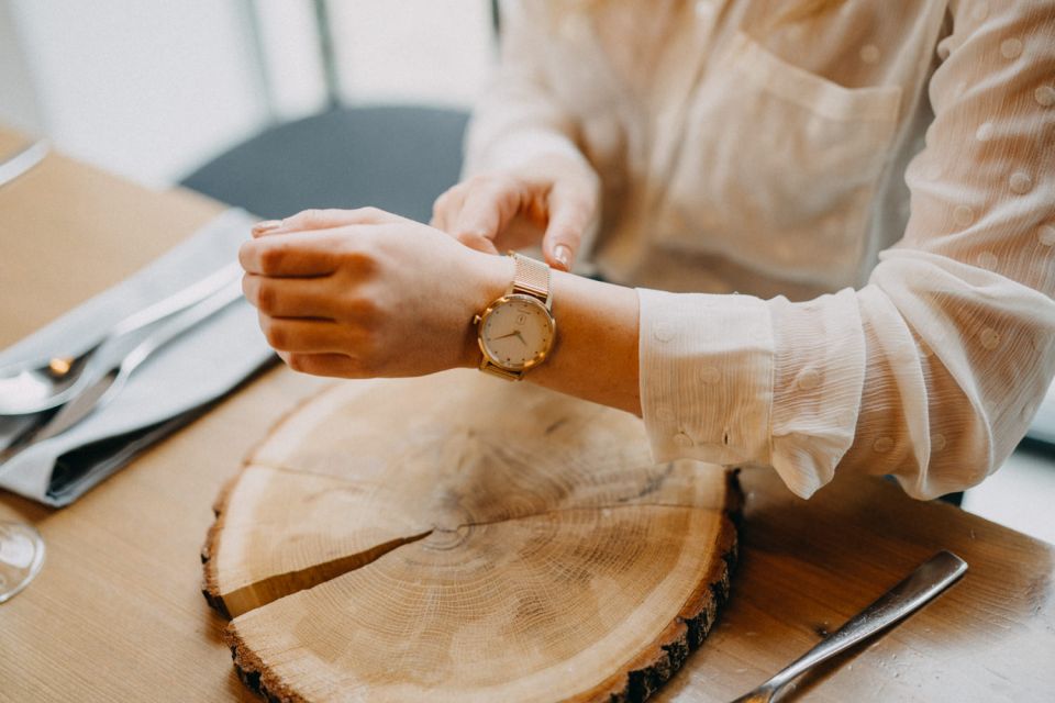BeWooden Diamond Aurum Watch dámské hodinky s kovovým řemínkem