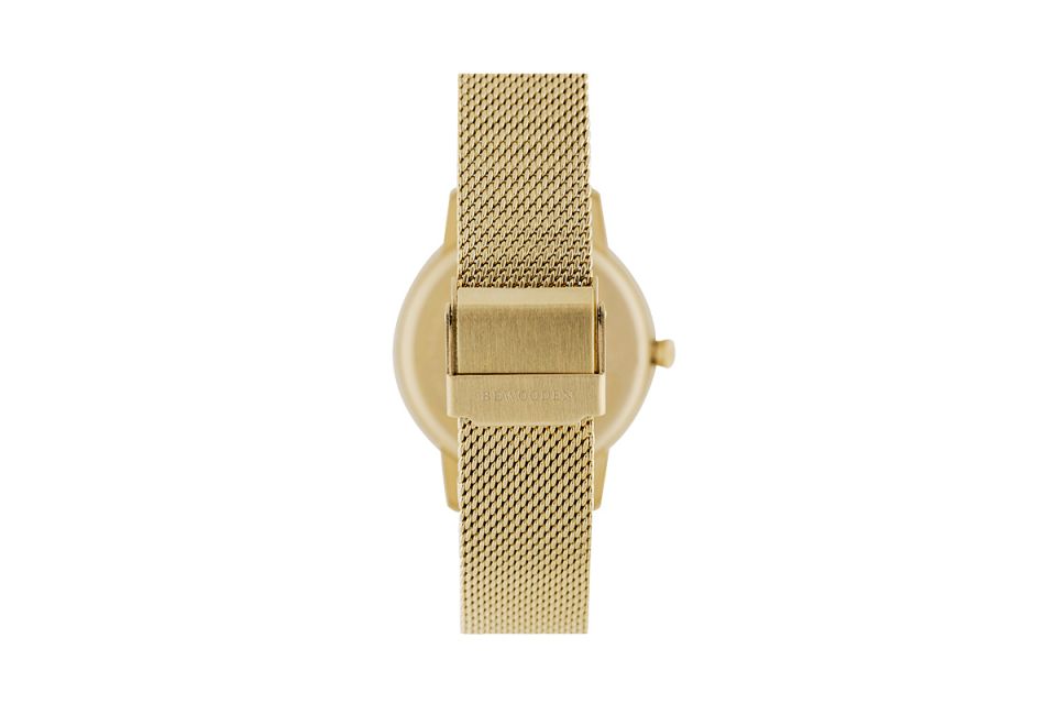 BeWooden Diamond Aurum Watch dámské hodinky s kovovým řemínkem