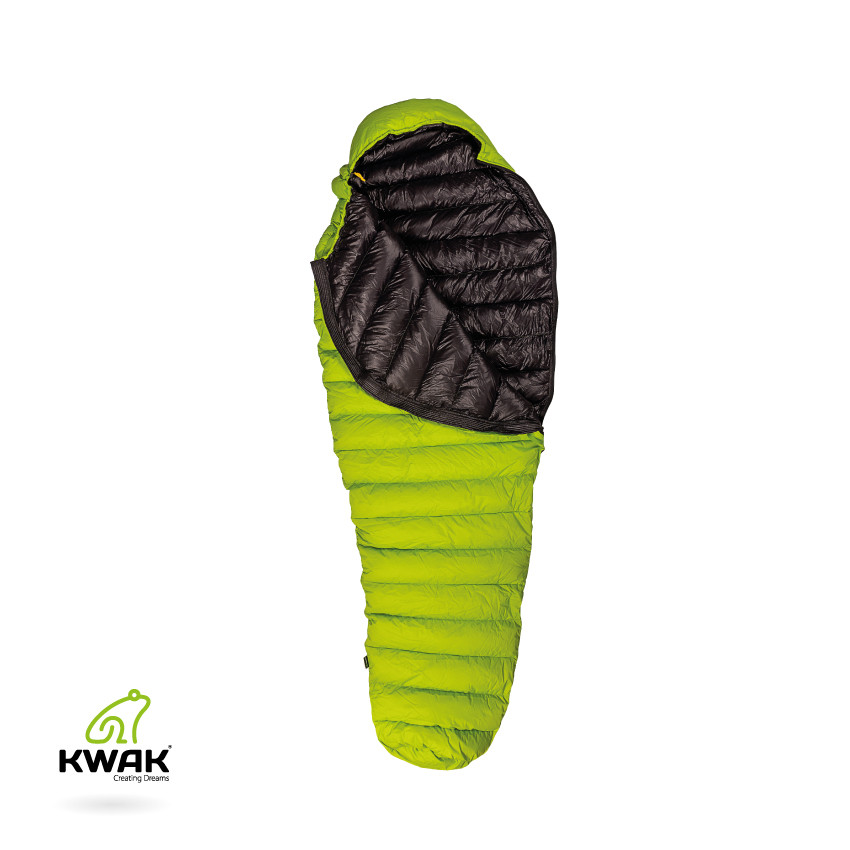KWAK Spací pytel Rosnička R170, khaki/černá, levý zip